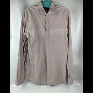 Diesel Black Gold Button Down Dress Shirt Sz S